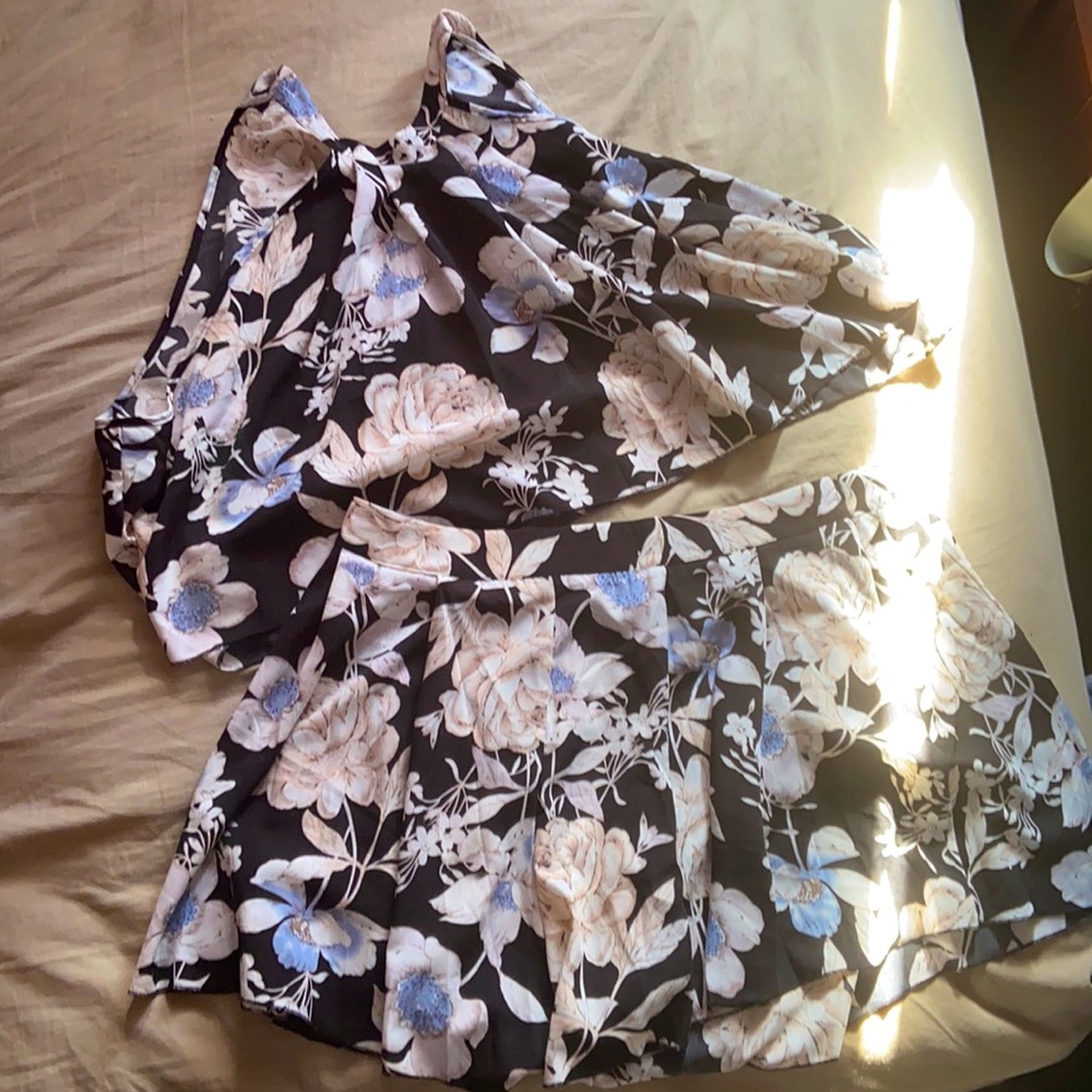 Halter top and Shorts Match Set